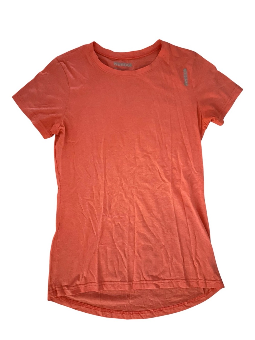 Reebok Crewneck Coral Orange Short Sleeve Top